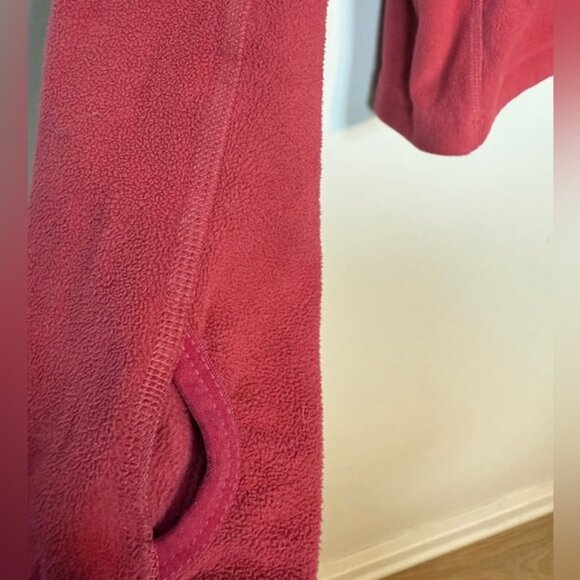 The North Face Women’s TKA 100 Fleece Full-Zip Hoodie Jacket Sz S Pink Red - Picture 5 of 11